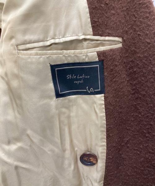 stile latino（スティレラティーノ）stile latino (スティレラティーノ) ウールチェスターコート ブラウン サイズ:44の古着・服飾アイテム