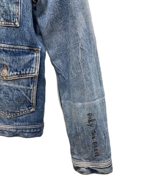 DIESEL（ディーゼル）DIESEL (ディーゼル) 干支 牛モチーフデニムジャケット インディゴ サイズ:XLの古着・服飾アイテム