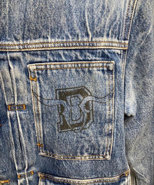 DIESEL（ディーゼル）DIESEL (ディーゼル) 干支 牛モチーフデニムジャケット インディゴ サイズ:XLの古着・服飾アイテム