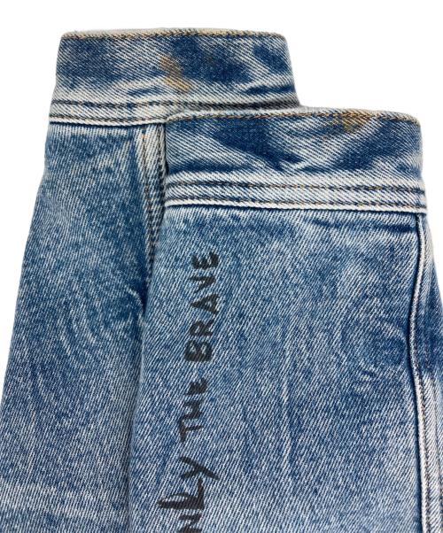 DIESEL（ディーゼル）DIESEL (ディーゼル) 干支 牛モチーフデニムジャケット インディゴ サイズ:XLの古着・服飾アイテム
