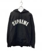 SUPREMEシュプリーム）の古着「Pearl Logo Hooded Sweatshirt」｜ブラック
