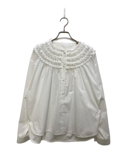 rosy monster（ロージーモンスター）rosy monster (ロージーモンスター) 長袖ブラウス ホワイト サイズ:Freeの古着・服飾アイテム