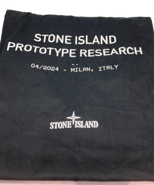 STONE ISLAND（ストーンアイランド）STONE ISLAND (ストーンアイランド) プリントトートバッグ ブラックの古着・服飾アイテム