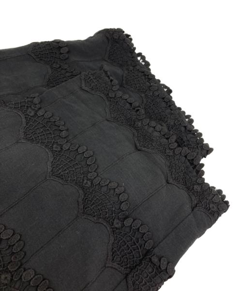 crinkle crinkle crinkle（クリンクル クリンクル クリンクル）crinkle crinkle crinkle (クリンクル クリンクル クリンクル) 3D peacock embroidery pants ブラック サイズ:Freeの古着・服飾アイテム
