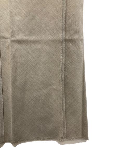 Little suzie（リトルスージー）Little suzie (リトルスージー) Wool Twill Unhemmed Long Skirt ベージュ サイズ:36の古着・服飾アイテム