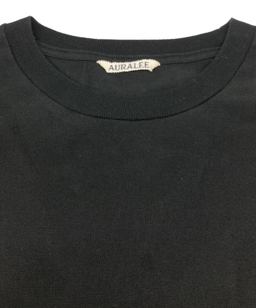 AURALEE（オーラリー）AURALEE (オーラリー) LUSTER PLAITING TEE ブラック サイズ:4の古着・服飾アイテム