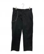 Dickies×htcディッキーズ×エイチティーシー）の古着「スタッズカスタムチノパンツ」｜ブラック