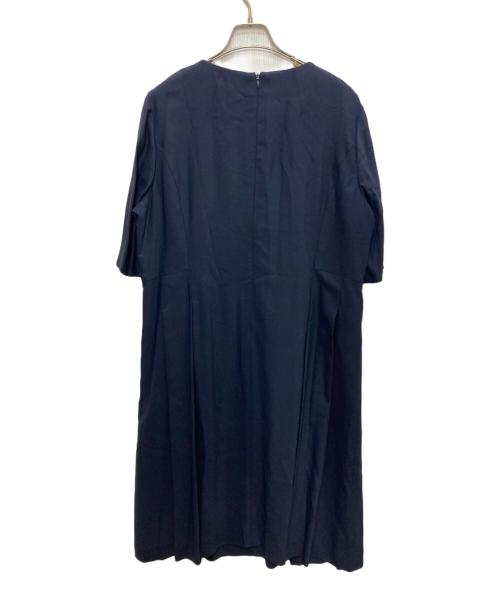 Leilian（レリアン）Leilian (レリアン) タックワンピース ネイビー サイズ:17の古着・服飾アイテム