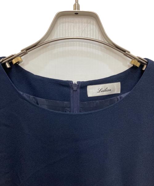 Leilian（レリアン）Leilian (レリアン) タックワンピース ネイビー サイズ:17の古着・服飾アイテム