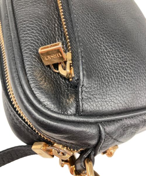 VERSACE（ヴェルサーチェ）VERSACE (ヴェルサーチェ) メデューサ レザーショルダーバッグ ブラックの古着・服飾アイテム