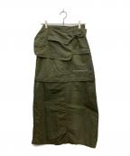 saharaサハラ）の古着「Belted 2way Cargo Skirt」｜グリーン