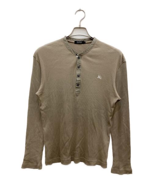 BURBERRY BLACK LABEL（バーバリーブラックレーベル）BURBERRY BLACK LABEL (バーバリーブラックレーベル) ヘンリーネックカットソー ベージュ サイズ:3の古着・服飾アイテム