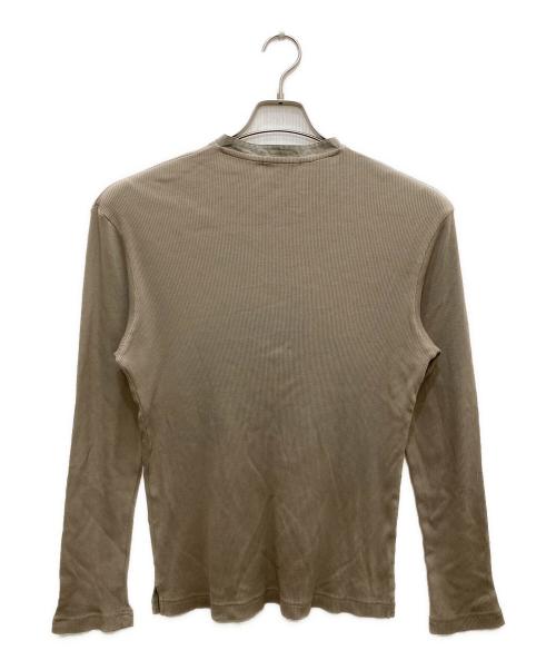 BURBERRY BLACK LABEL（バーバリーブラックレーベル）BURBERRY BLACK LABEL (バーバリーブラックレーベル) ヘンリーネックカットソー ベージュ サイズ:3の古着・服飾アイテム