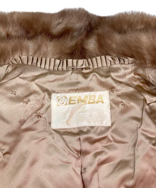 EMBA（エンバ）EMBA (エンバ) ミンクファーコート ベージュ サイズ:11-70の古着・服飾アイテム