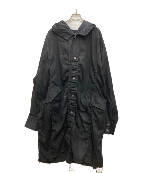 NO MASS PROD.（ノーマスプロッド）NO MASS PROD. (ノーマスプロッド) コーティングデニムコート ブラック サイズ:FREEの古着・服飾アイテム