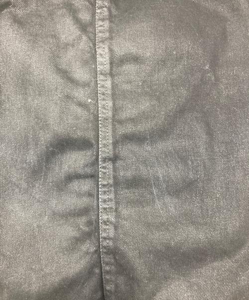 NO MASS PROD.（ノーマスプロッド）NO MASS PROD. (ノーマスプロッド) コーティングデニムコート ブラック サイズ:FREEの古着・服飾アイテム