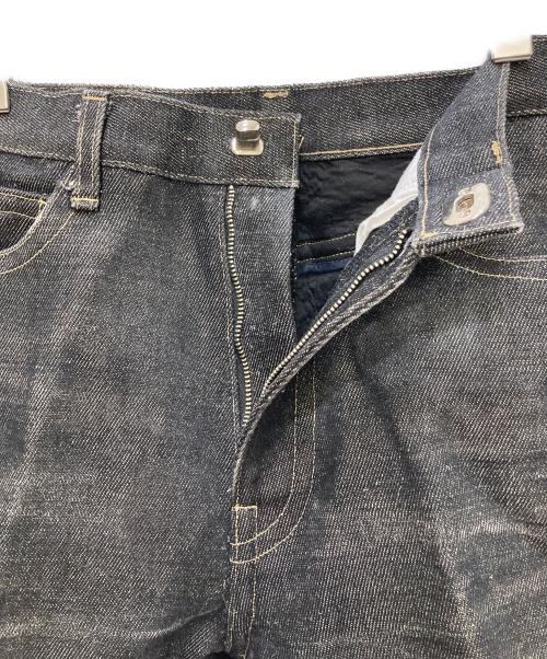 FUMIKA UCHIDA（フミカウチダ）FUMIKA UCHIDA (フミカウチダ) Bonding Denim/WIDE STRAGIHT PANTS ブラック サイズ:36の古着・服飾アイテム
