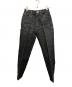 FUMIKA UCHIDA（フミカウチダ）の古着「Bonding Denim/WIDE STRAGIHT PANTS」｜ブラック