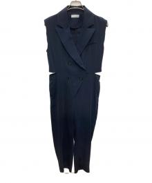 MAISON SPECIAL（メゾンスペシャル）の古着「American Sleeve Stripe Jumpsuit」｜ネイビー
