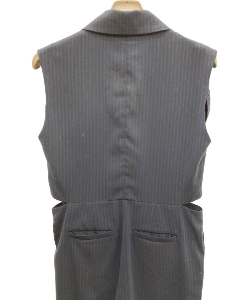 MAISON SPECIAL（メゾンスペシャル）MAISON SPECIAL (メゾンスペシャル) American Sleeve Stripe Jumpsuit ネイビー サイズ:FREEの古着・服飾アイテム