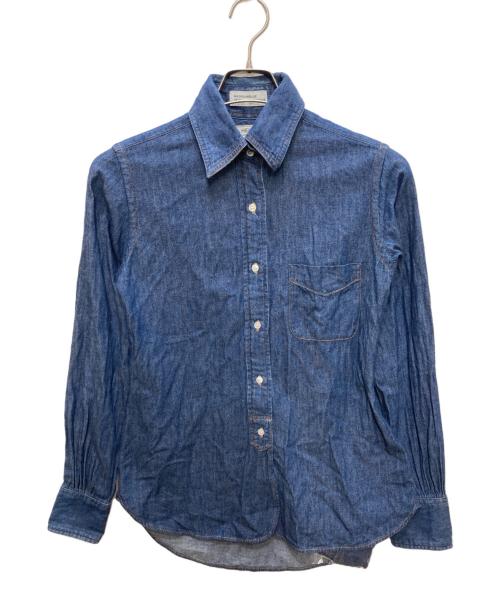 MADISON BLUE（マディソンブルー）MADISON BLUE (マディソンブルー) デニムボウタイシャツ インディゴ サイズ:SIZE 1の古着・服飾アイテム
