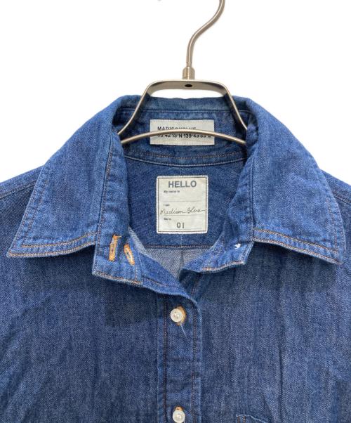 MADISON BLUE（マディソンブルー）MADISON BLUE (マディソンブルー) デニムボウタイシャツ インディゴ サイズ:SIZE 1の古着・服飾アイテム
