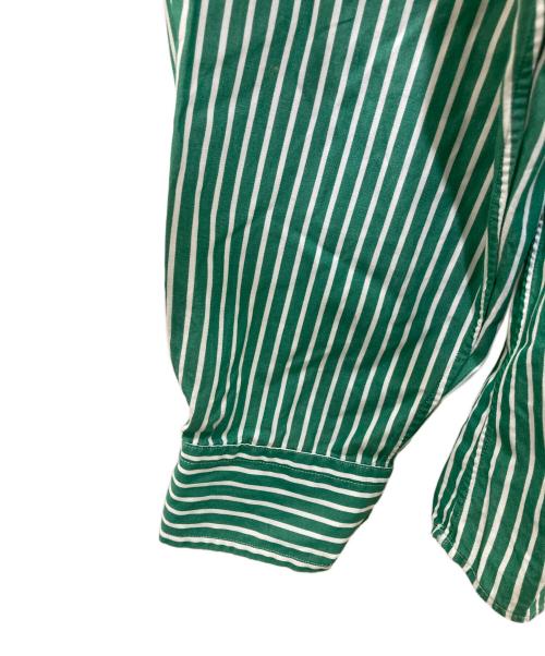 RALPH LAUREN（ラルフローレン）RALPH LAUREN (ラルフローレン) ストライプシャツ グリーン サイズ:16 1/2の古着・服飾アイテム