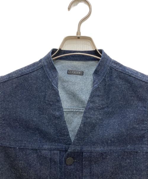LUDLOW（ラドロー）LUDLOW (ラドロー) コットン カシミヤブレンド カットオフ デニムベスト インディゴ サイズ:Freeの古着・服飾アイテム