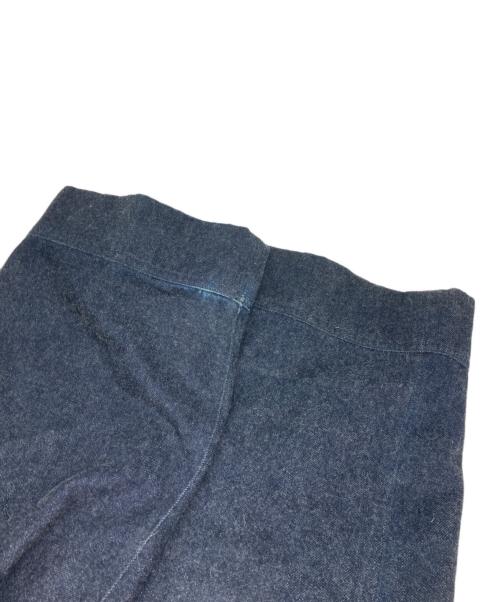 LUDLOW（ラドロー）LUDLOW (ラドロー) ベルテッドワイドデニムパンツ インディゴ サイズ:24の古着・服飾アイテム