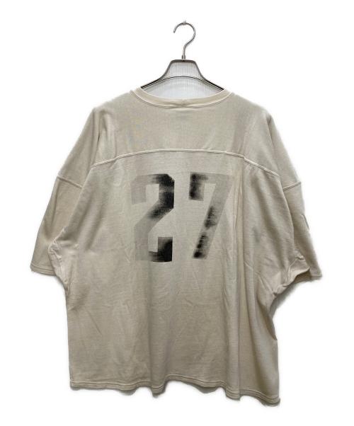 SAINT MICHAEL（セントマイケル）SAINT MICHAEL (セントマイケル) SS T-SHIRT / FOOTBALL アイボリー サイズ:XLの古着・服飾アイテム