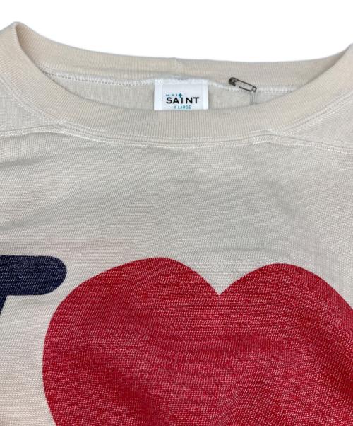 SAINT MICHAEL（セントマイケル）SAINT MICHAEL (セントマイケル) SS T-SHIRT / FOOTBALL アイボリー サイズ:XLの古着・服飾アイテム