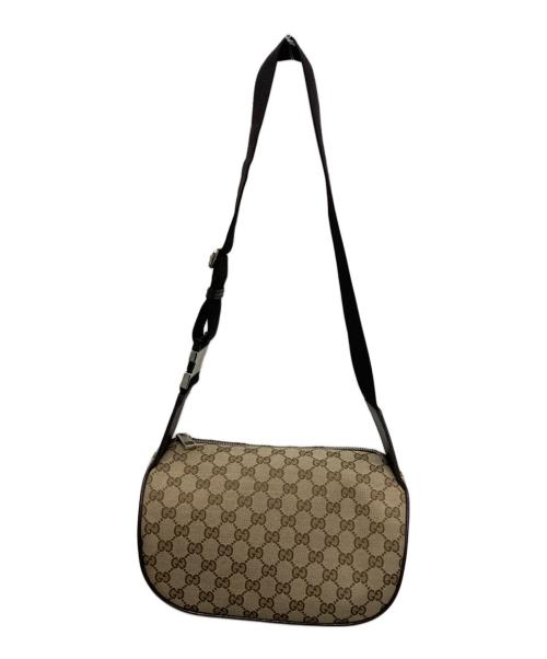 GUCCI（グッチ）GUCCI (グッチ) GGキャンバスウエストバッグ ベージュの古着・服飾アイテム