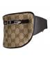 中古・古着 GUCCI (グッチ) GGキャンバスウエストバッグ ベージュ：80000円