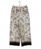 TOMORROW LAND collectionトゥモローランドコレクション）の古着「プロヴァンスプリント ストレートパンツ」｜アイボリー