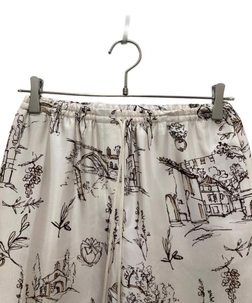 TOMORROW LAND collection（トゥモローランドコレクション）TOMORROW LAND collection (トゥモローランドコレクション) プロヴァンスプリント ストレートパンツ アイボリー サイズ:34の古着・服飾アイテム