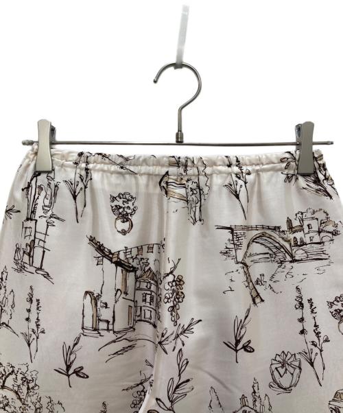 TOMORROW LAND collection（トゥモローランドコレクション）TOMORROW LAND collection (トゥモローランドコレクション) プロヴァンスプリント ストレートパンツ アイボリー サイズ:34の古着・服飾アイテム