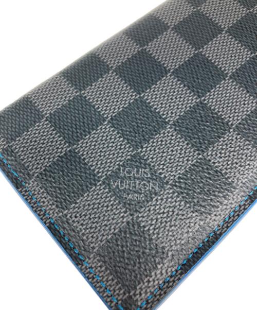 LOUIS VUITTON（ルイ ヴィトン）LOUIS VUITTON (ルイ ヴィトン) ポルトフォイユ アレクサンドル NM ブラック×ブルーの古着・服飾アイテム