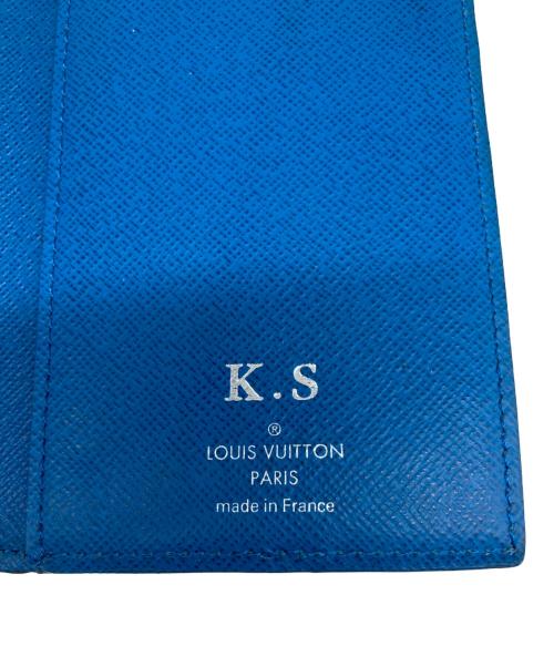 LOUIS VUITTON（ルイ ヴィトン）LOUIS VUITTON (ルイ ヴィトン) ポルトフォイユ アレクサンドル NM ブラック×ブルーの古着・服飾アイテム