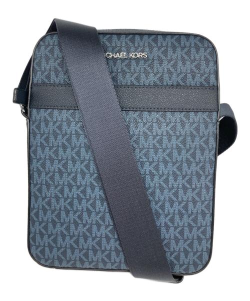 MICHAEL KORS（マイケルコース）MICHAEL KORS (マイケルコース) ロゴショルダーバッグ ネイビーの古着・服飾アイテム
