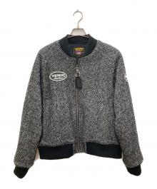 VANSON×417 by EDIFICE（バンソン×417 バイ エディフィス）の古着「TWEED TEAM ジャケット」｜ブラック