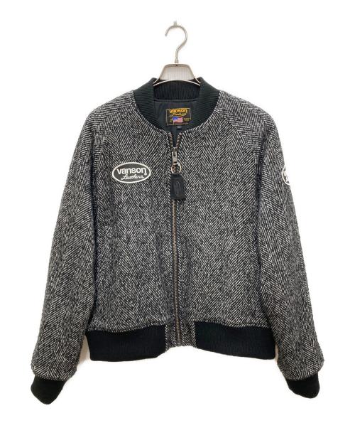 VANSON（バンソン）VANSON (バンソン) 417 by EDIFICE (417 バイ エディフィス) TWEED TEAM ジャケット ブラック サイズ:Ｌの古着・服飾アイテム