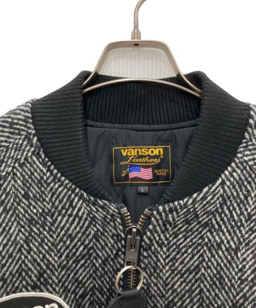 VANSON（バンソン）VANSON (バンソン) 417 by EDIFICE (417 バイ エディフィス) TWEED TEAM ジャケット ブラック サイズ:Ｌの古着・服飾アイテム