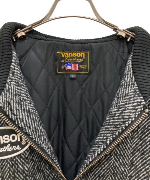 VANSON（バンソン）VANSON (バンソン) 417 by EDIFICE (417 バイ エディフィス) TWEED TEAM ジャケット ブラック サイズ:Ｌの古着・服飾アイテム