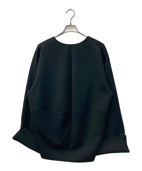 LE PHIL（ル フィル）LE PHIL (ル フィル) スキューバジャージーブラウス ブラック サイズ:Freeの古着・服飾アイテム