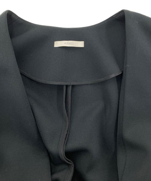 LE PHIL（ル フィル）LE PHIL (ル フィル) スキューバジャージーブラウス ブラック サイズ:Freeの古着・服飾アイテム