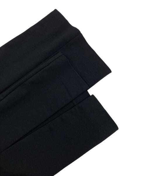 LE PHIL（ル フィル）LE PHIL (ル フィル) ハイストレッチフロントスリットパンツ ブラック サイズ:1の古着・服飾アイテム