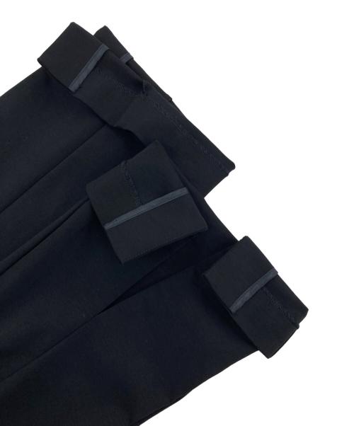 LE PHIL（ル フィル）LE PHIL (ル フィル) ハイストレッチフロントスリットパンツ ブラック サイズ:1の古着・服飾アイテム