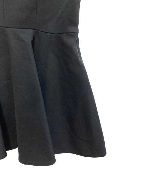 LE PHIL（ル フィル）LE PHIL (ル フィル) ダブルクロスぺプラムジレ ブラック サイズ:1の古着・服飾アイテム