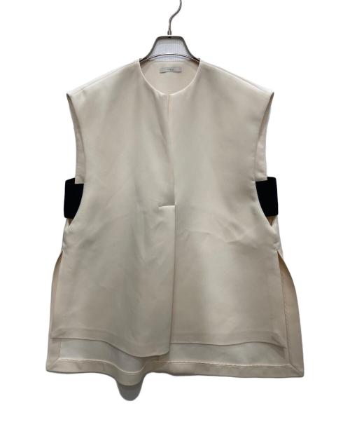 LE PHIL（ル フィル）LE PHIL (ル フィル) マトラッセトリプルクロスジレ ベージュ サイズ:FREEの古着・服飾アイテム