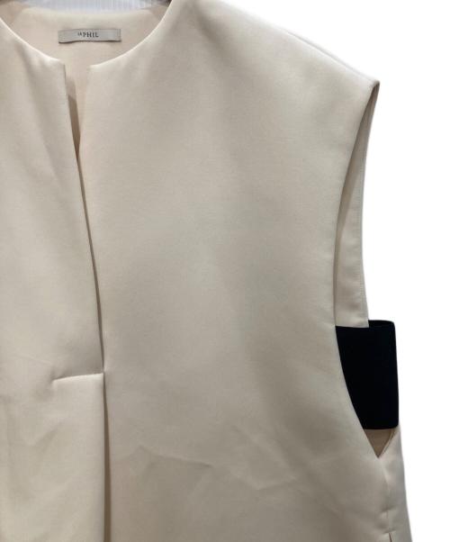 LE PHIL（ル フィル）LE PHIL (ル フィル) マトラッセトリプルクロスジレ ベージュ サイズ:FREEの古着・服飾アイテム